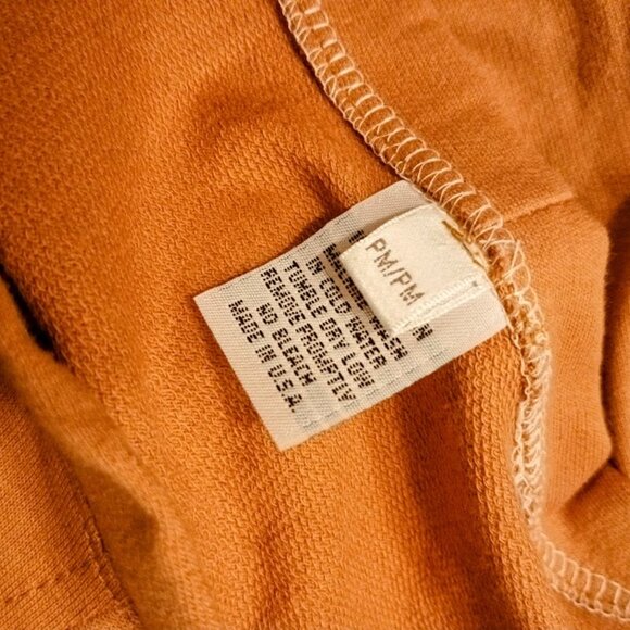 New Rust Orange Crew neck Tank top womens PM Classic fit 100% Cotton t-shirt - Picture 7 of 8